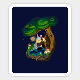 Fairy reading Sticker